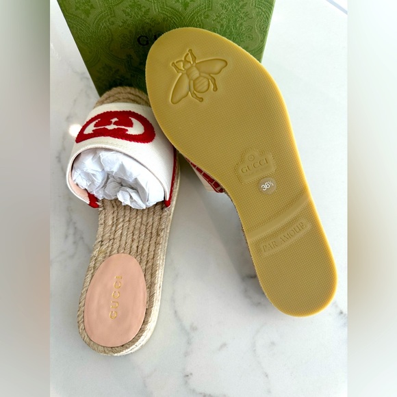 Gucci GG Pilar Espadrille Sandals - Picture 7 of 10